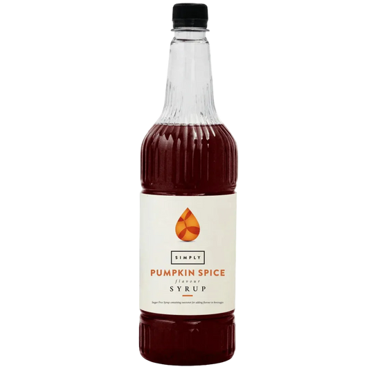 1 Litre bottle of Simply Spiced Pumpkin Syrup for seasonal coffee and spiced treats