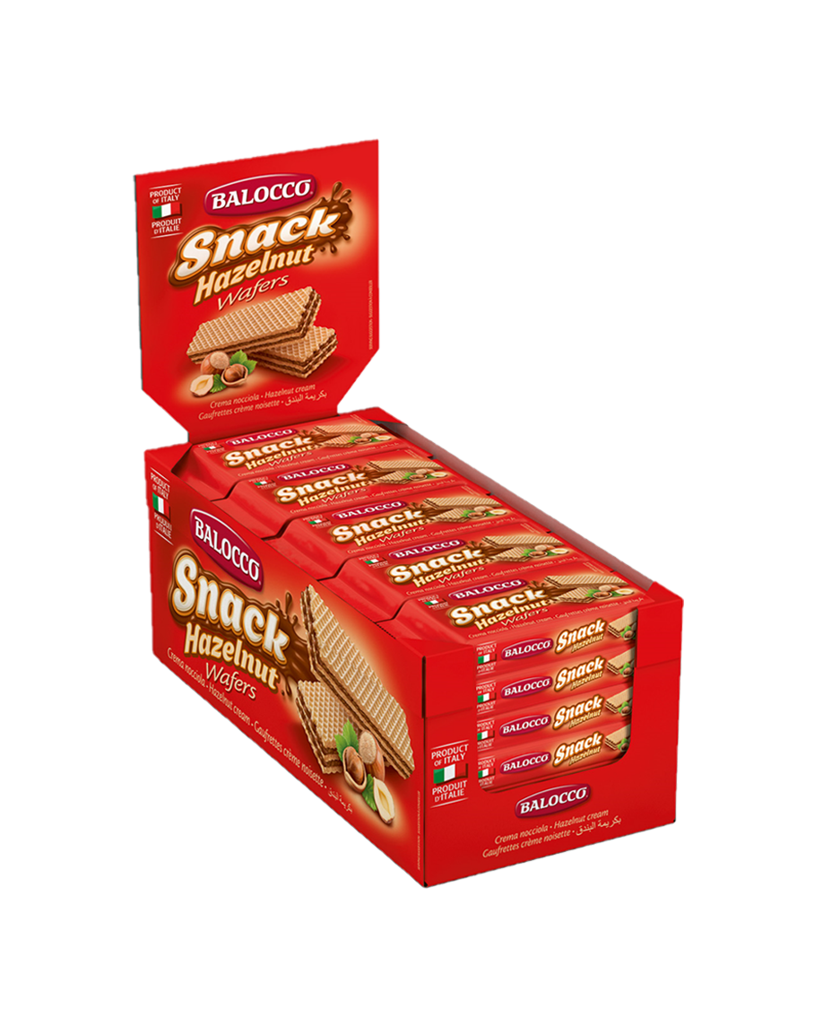 Balocco Wafers Hazelnut 30 x 45g – Carraro Coffee Brixton