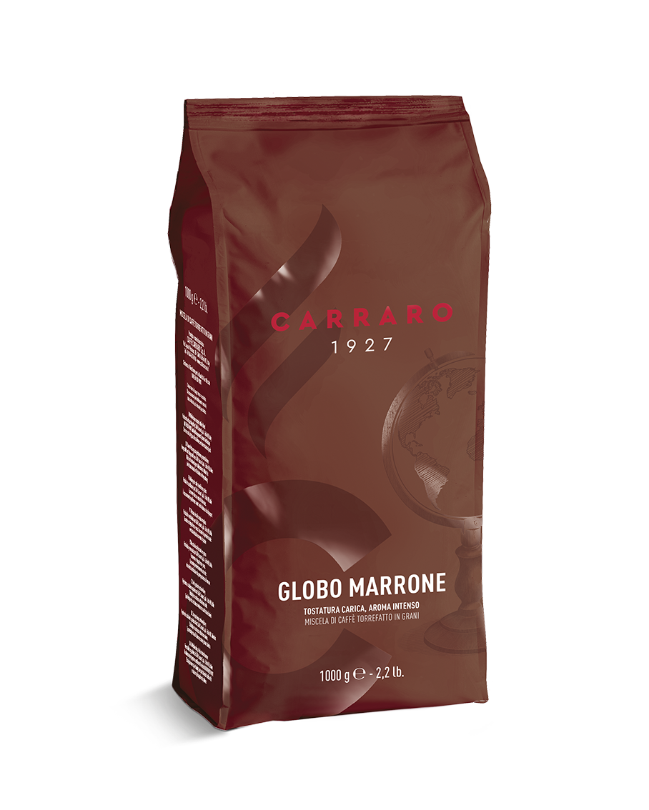 Carraro Globo Marrone Italian Espresso Coffee Beans 1kg