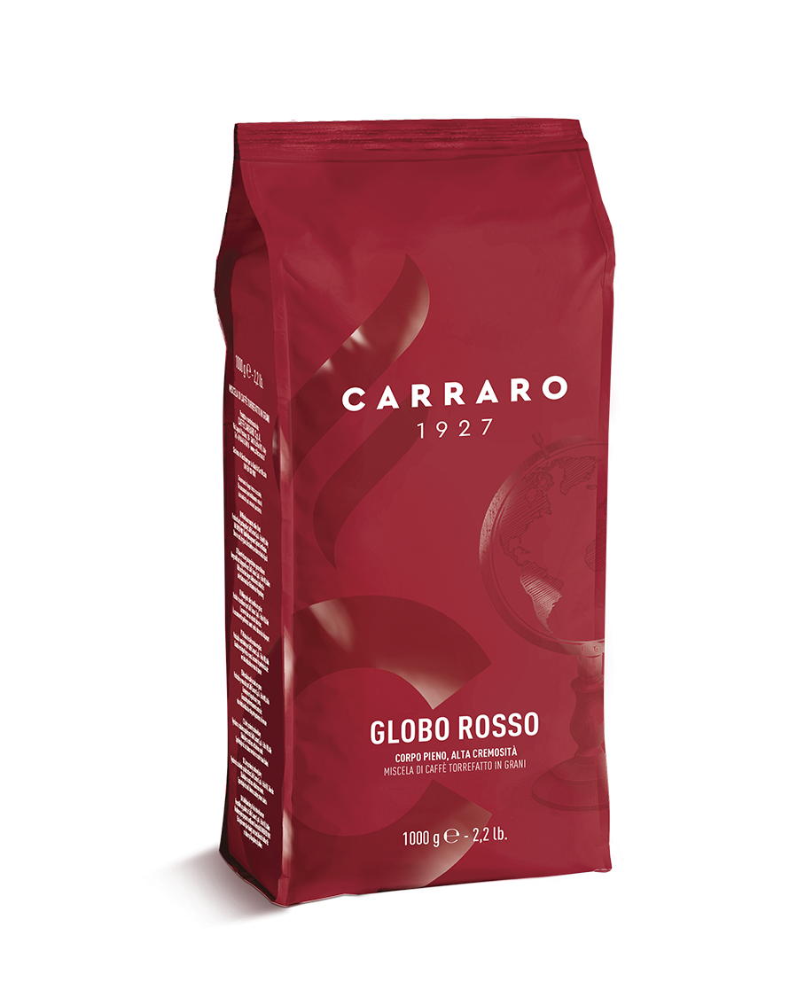 Carraro Globo Rosso Italian Espresso Coffee Beans 1kg