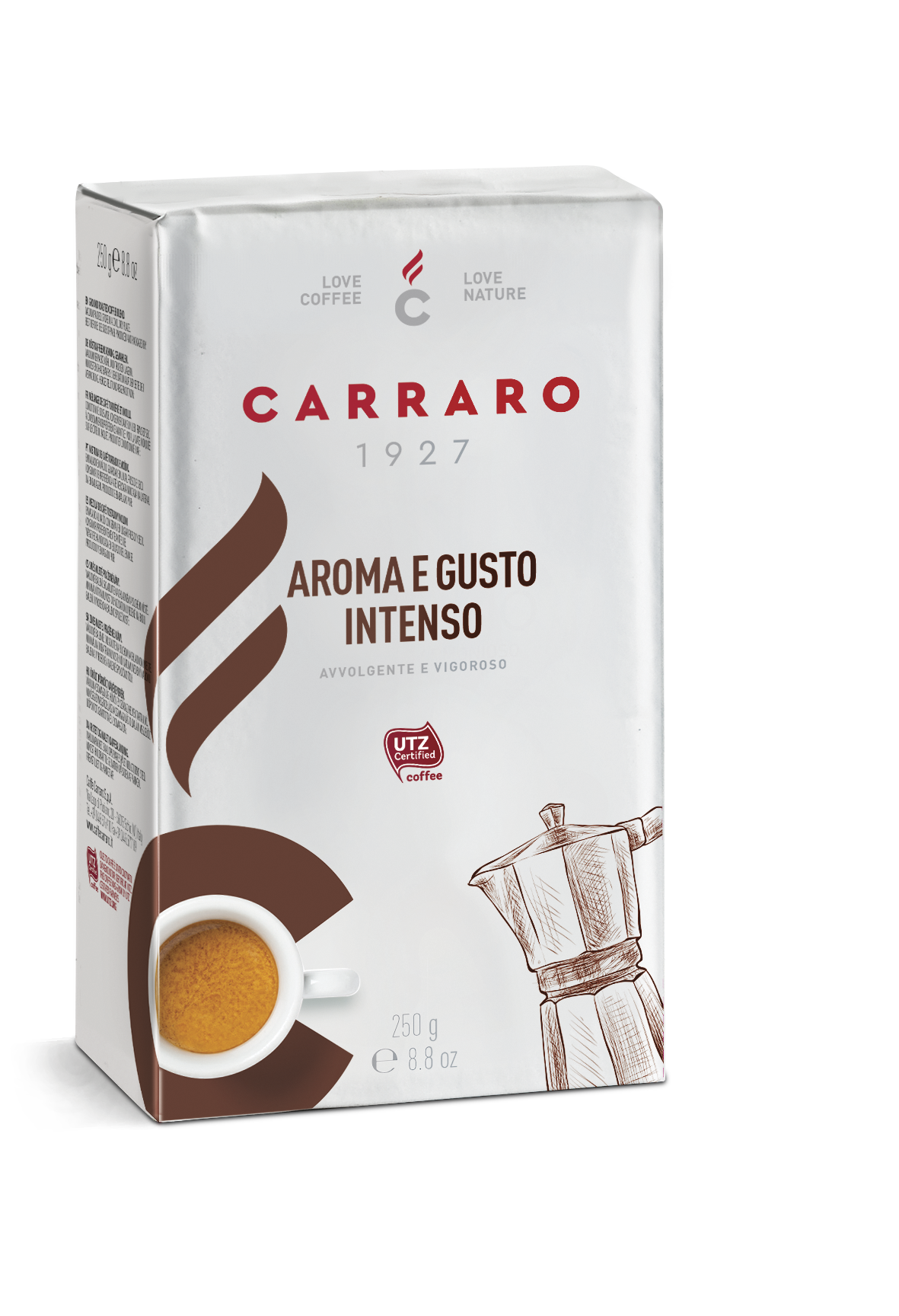 Carraro Aroma e Gusto Intenso Italian Ground Coffee 250g