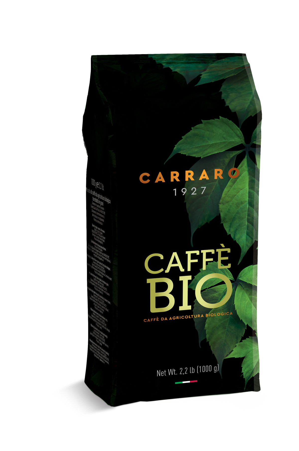 Carraro 1927 BIO Organic Italian Coffee Beans 1kg – 70/30 Blend