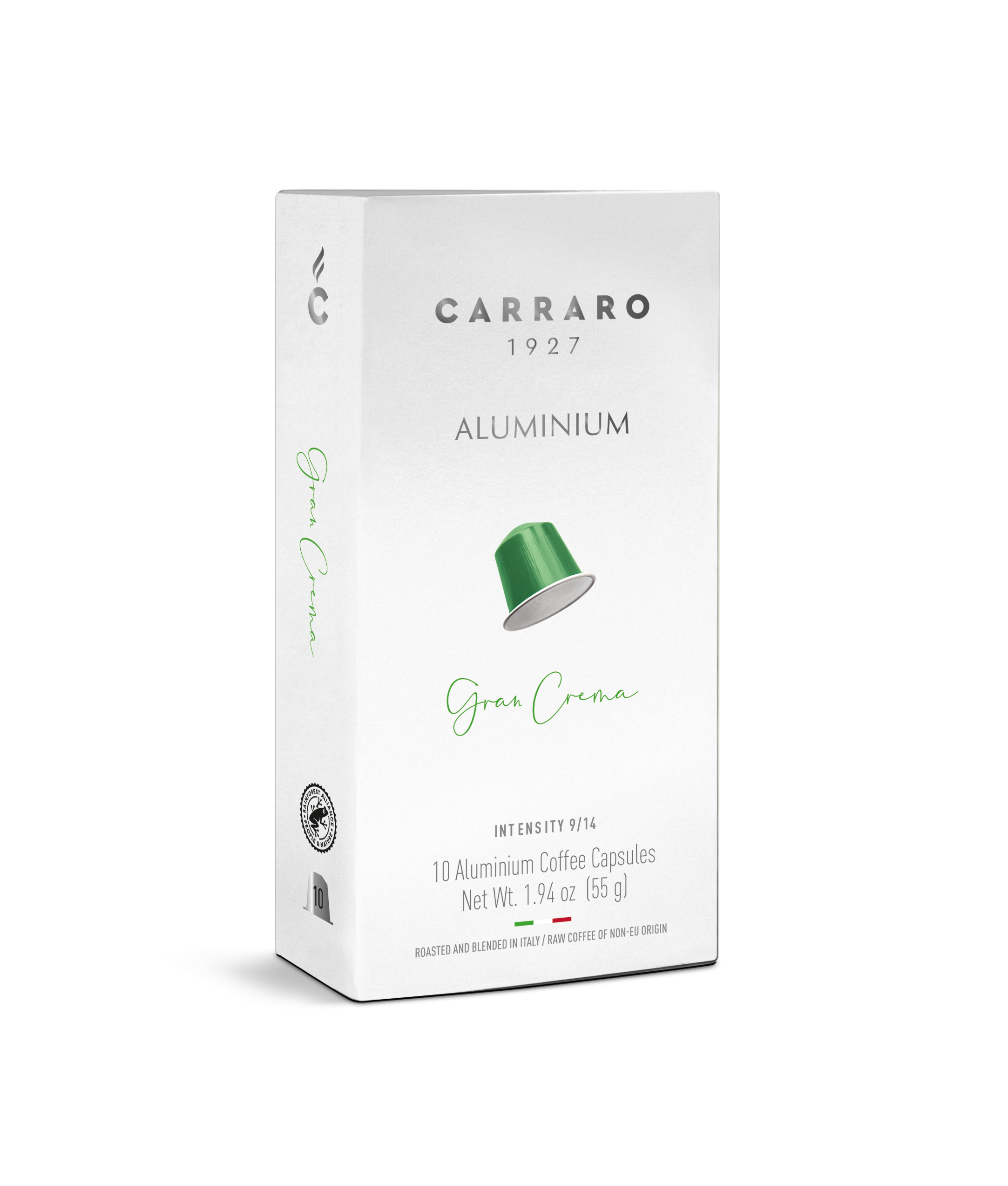 Carraro Gran Crema Aluminium Nespresso® Compatible Capsules