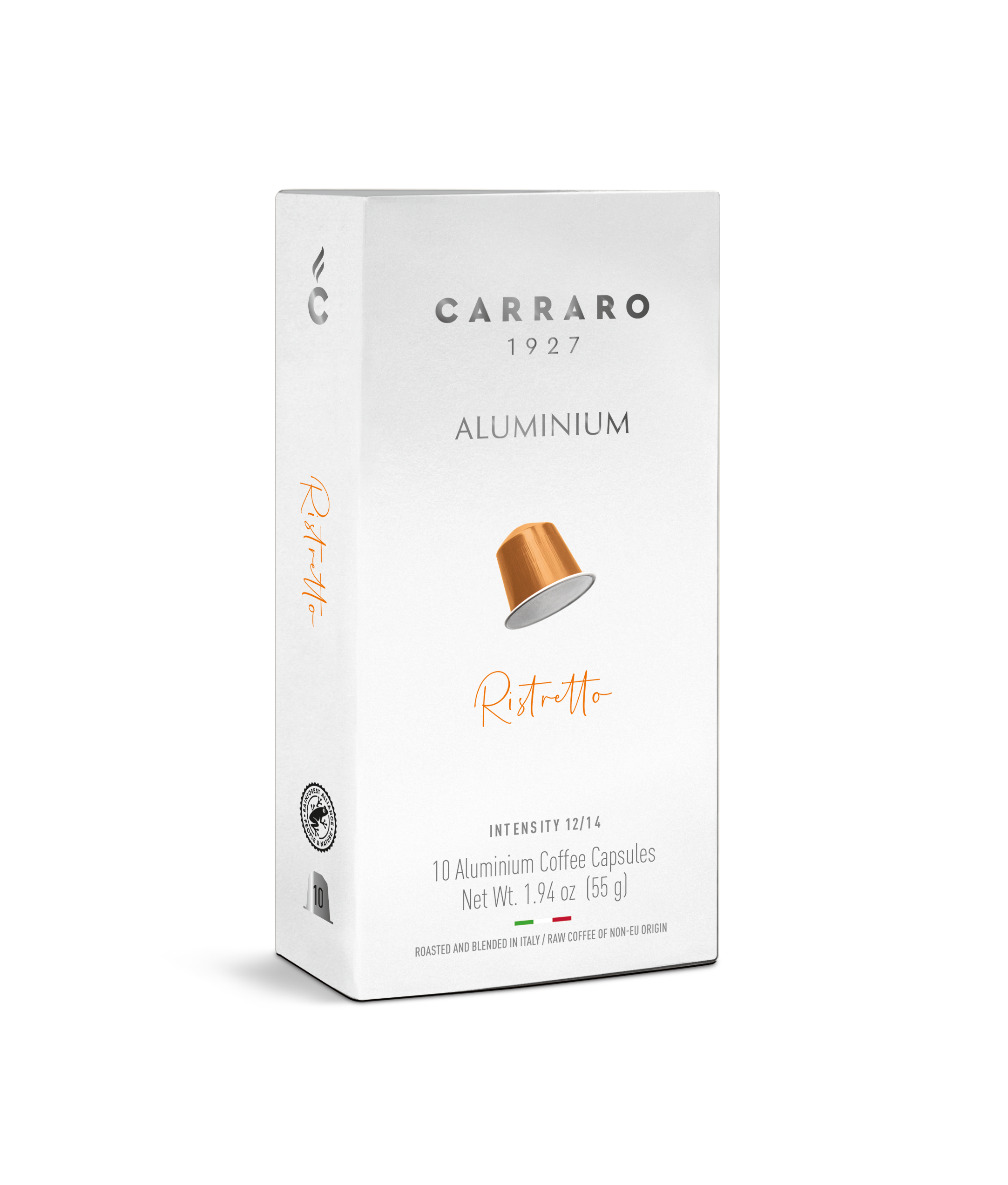 Carraro Ristretto Aluminium Nespresso® Compatible Capsules