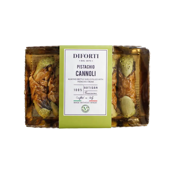 Diforti Gluten Free Pistachio Cannoli 200g box