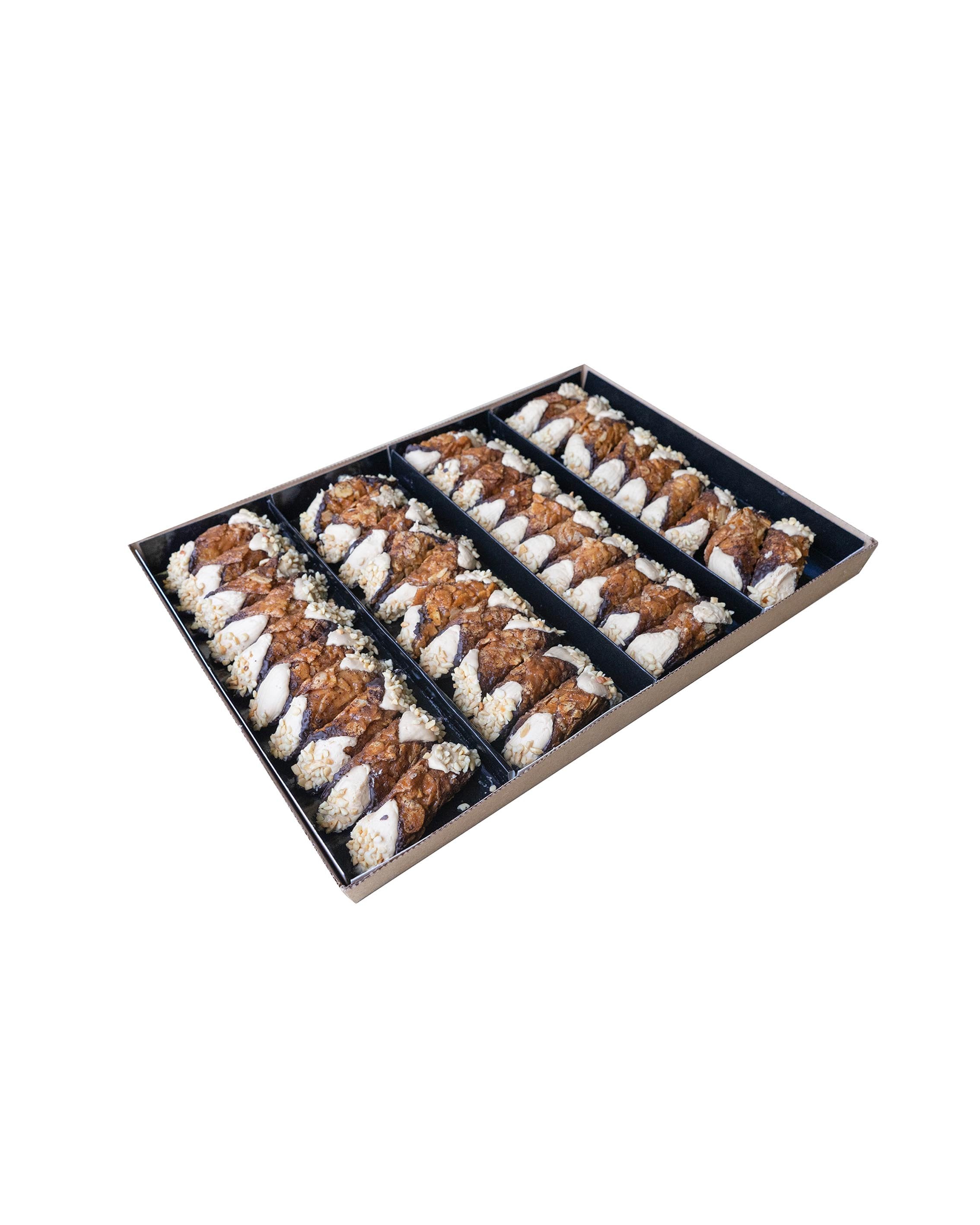 Diforti Gluten-Free Sicilian Hazelnut Cannoli – 1.5kg Catering Tray