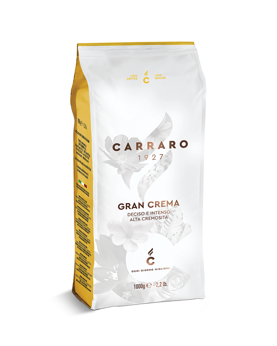 Carraro Gran Crema Italian Espresso Coffee Beans 1kg